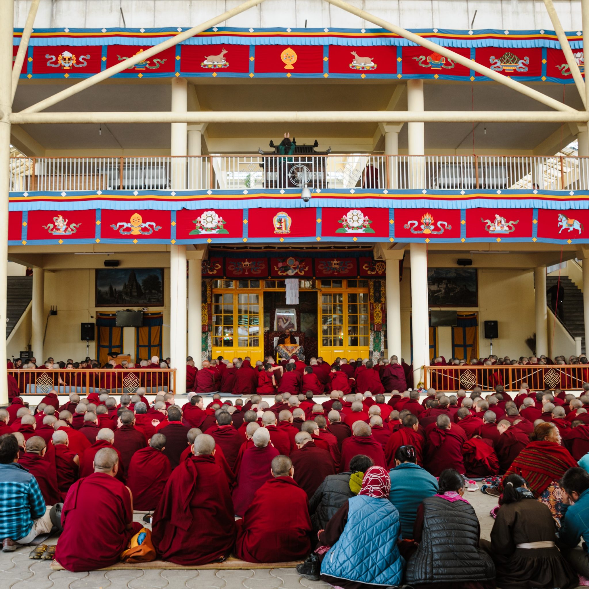 Mosteiro Budista Dalai Lama em Dharamsala nos Himalaias Indianos