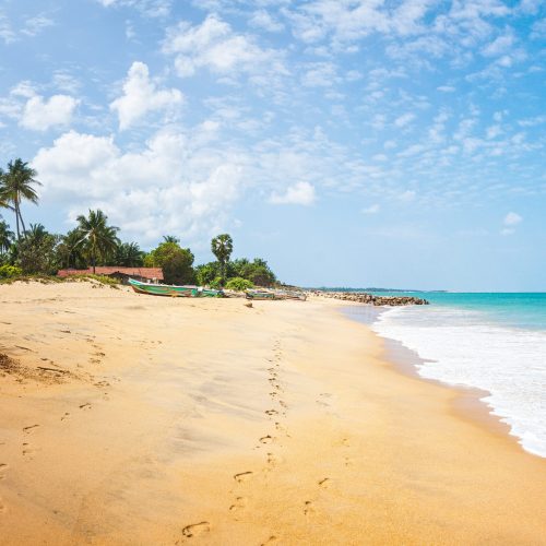 Praia no Sri Lanka
