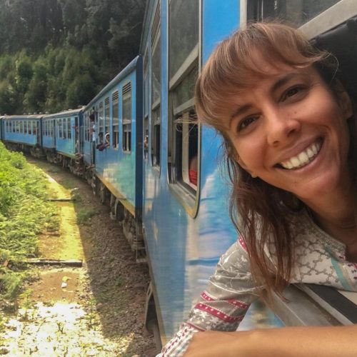 Viagem de comboio no Sri Lanka