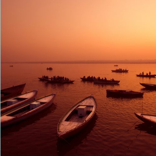 Ganges ao pôr-do-sol