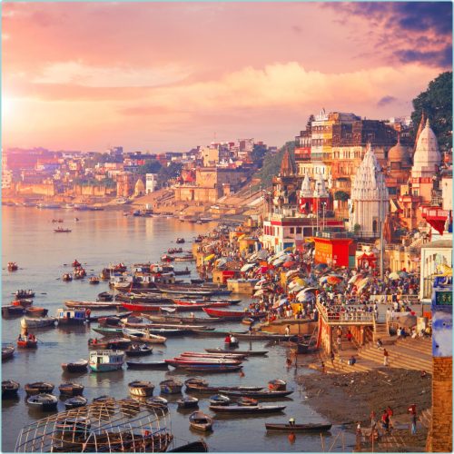 Vista para Ghats Varanasi